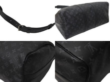 Load image into Gallery viewer, 新品同様 LOUIS VUITTON ルイヴィトン エクリプス キーポル バンドリエール45 ボストンバッグ M40569 シルバー金具 ブラック 中古 4c073964