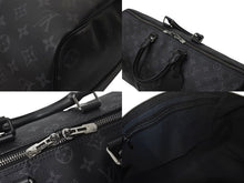 Load image into Gallery viewer, 新品同様 LOUIS VUITTON ルイヴィトン エクリプス キーポル バンドリエール45 ボストンバッグ M40569 シルバー金具 ブラック 中古 4c073964