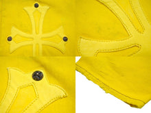 Load image into Gallery viewer, CHROME HEARTS クロムハーツ LEVI'S リーバイス クロスパッチ ウォッシュドデニムパンツ イエロー サイズ31 美品 中古 4c066986