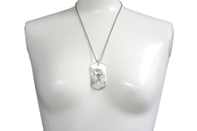 Load image into Gallery viewer, CHROME HEARTS クロムハーツ ラージ カットアウトクロスダガー ドッグタグ ロサンゼルス限定 ネックレス 重量18.290g シルバー925 美品 中古 4c067060