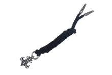 Load image into Gallery viewer, CHROME HEARTS クロムハーツ BSフレアペンダント wレザーブレイド ネックレス BS FLEUR LB シルバー925 重量37.318g 全長94cm 美品 中古 4c067061ch