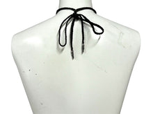 Load image into Gallery viewer, CHROME HEARTS クロムハーツ BSフレアペンダント wレザーブレイド ネックレス BS FLEUR LB シルバー925 重量36.239g 美品 中古 4c067063