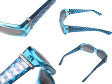 Load image into Gallery viewer, 極美品 CHROME HEARTS × MATTY BOY クロムハーツ マッティボーイ 99Eyes ULEIN サングラス ブルー プラスチック シルバー925 60□15-134 シルバー金具 中古 4c067083