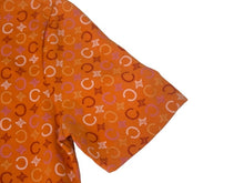 Load image into Gallery viewer, 極美品 CELINE セリーヌ 半袖Tシャツ サイズS トリオンフ 総柄 プリント オレンジ コットン ポリウレタン 中古 4c067095cn
