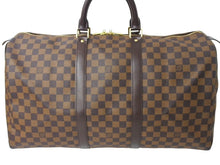 Load image into Gallery viewer, LOUIS VUITTON ルイ ヴィトン キーポル50 ボストンバッグ N41427 ダミエキャンバス ブラウン 美品 中古 4c067139