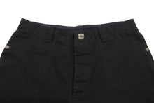 Load image into Gallery viewer, 極美品 ChromeHearts クロムハーツ カーペンターデニムパンツ ボタンフライ コットン シルバー925 ブラック シルバー金具 34 中古 4c067404