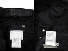 Load image into Gallery viewer, 極美品 ChromeHearts クロムハーツ カーペンターデニムパンツ ボタンフライ コットン シルバー925 ブラック シルバー金具 34 中古 4c067404