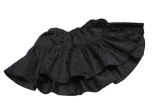 Load image into Gallery viewer, 極美品 CHROME HEARTS クロムハーツ マルチロゴ フレア ミニ スカート ブラック シルク ロゴ CHクロス BSフレア 中古 4c067437