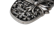 Load image into Gallery viewer, CHROME HEARTS クロムハーツ BUCKL CEMETERY1.5 セメタリークロス バックル シルバー925 重量244g .925 2003 刻印 美品 中古 4c067440