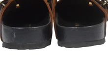 Load image into Gallery viewer, CHROME HEARTS クロムハーツ × BIRKENSTOCK ビルケンシュトック レザー ボストン サンダル シルバー925 41 美品 中古 4c067443