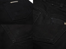 Load image into Gallery viewer, CHROME HEARTS クロムハーツ フレアニー デニムパンツ ブラック ホースシューボタン ロゴ シルバー925 サイズ29 美品 中古 4c067445
