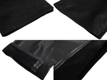 Load image into Gallery viewer, CHROME HEARTS クロムハーツ フレアニー カーペンター レザーパンツ ブラック シルバー925 ロゴ サイズ33 美品 中古 4c067446