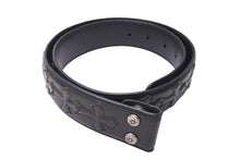 Load image into Gallery viewer, CHROME HEARTS クロムハーツ クロスパッチ ベルトストラップ サイズ30 レザー シルバー925 ブラック 美品 中古 4c067449