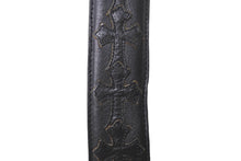 Load image into Gallery viewer, CHROME HEARTS クロムハーツ クロスパッチ ベルトストラップ サイズ30 レザー シルバー925 ブラック 美品 中古 4c067449