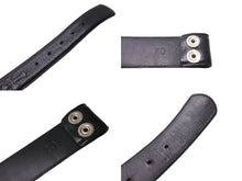 Load image into Gallery viewer, CHROME HEARTS クロムハーツ クロスパッチ ベルトストラップ サイズ30 レザー シルバー925 ブラック 美品 中古 4c067449
