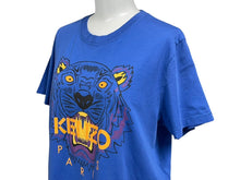 Load image into Gallery viewer, 極美品 KENZO ケンゾー 半袖Tシャツ トップス サイズL ポルトガル製 ブルー オレンジ コットン 中古 4c067466