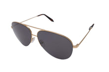 Load image into Gallery viewer, 極美品 Victoria Beckham ヴィクトリアベッカム サングラス ティアドロップ VBS90 C62 62□13 145 ブラック ゴールド 中古 4c067472