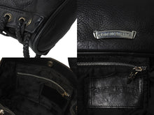 Load image into Gallery viewer, ChromeHearts クロムハーツ CH Plain JJDean Bag プレインJJディーンバッグ レザー シルバー925 ブラック 美品 中古 4c067513