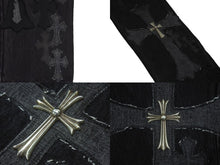 Load image into Gallery viewer, 新品未使用 ChromeHearts クロムハーツ リーバイス デニムパンツ クロスパッチ CHクロス ボタン ブラック 31 中古 4c067553