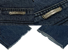 Load image into Gallery viewer, CHROME HEARTS クロムハーツ デニムカーペンターカットオフショートパンツ インディゴ シルバー925 サイズ34 美品 中古 4c067644