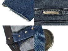 Load image into Gallery viewer, CHROME HEARTS クロムハーツ デニムカーペンターカットオフショートパンツ インディゴ シルバー925 サイズ30 美品 中古 4c067645