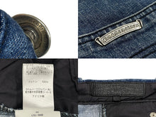 Load image into Gallery viewer, CHROME HEARTS クロムハーツ デニムカーペンターカットオフショートパンツ インディゴ シルバー925 サイズ30 美品 中古 4c067645