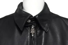 Load image into Gallery viewer, CHROME HEARTS クロムハーツ ライダース 2225-304-0351 ブラック Sサイズ パーツ破損あり 中古 4c067872