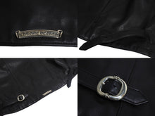 Load image into Gallery viewer, CHROME HEARTS クロムハーツ ライダース 2225-304-0351 ブラック Sサイズ パーツ破損あり 中古 4c067872