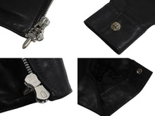 Load image into Gallery viewer, CHROME HEARTS クロムハーツ ライダース 2225-304-0351 ブラック Sサイズ パーツ破損あり 中古 4c067872