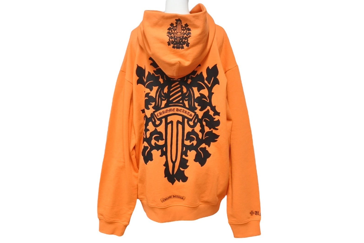 CHROME HEARTS クロムハーツ パーカー VINE DGR HD PLVR オレンジ 2212 