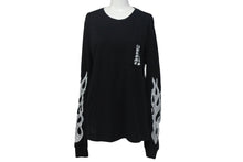 Load image into Gallery viewer, CHROME HEARTS クロムハーツ 長袖シャツ ロンT 2212 304 0226 サイズS コットン ブラック ホワイト 良品 中古 4c067882