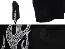 Load image into Gallery viewer, CHROME HEARTS クロムハーツ 長袖シャツ ロンT 2212 304 0226 サイズS コットン ブラック ホワイト 良品 中古 4c067882