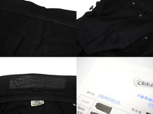 Load image into Gallery viewer, CHROME HEARTS クロムハーツ フレハニー デニムパンツ ホースシューボタン コットン シルバー925 ブラック 美品 中古 4c067887