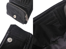 Load image into Gallery viewer, CHROME HEARTS クロムハーツ ジョーイスクロールウォレット 二つ折り財布 2246 304 0153 0900 レザー ブラック 美品 中古 4c067889