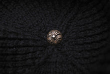 Load image into Gallery viewer, CHROME HEARTS クロムハーツ ビーニー ニット帽 フリーサイズ シルバー金具 ブラック 美品 中古 4c067918