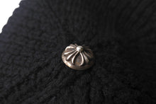 Load image into Gallery viewer, CHROME HEARTS クロムハーツ ビーニー ニット帽 フリーサイズ シルバー金具 ブラック 美品 中古 4c067918