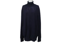 Load image into Gallery viewer, ISAIA イザイア ハイネック タートルネック ニット セーター トップス イタリア製 ウール ネイビー 良品 中古 4c068114 正規品