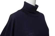 Load image into Gallery viewer, ISAIA イザイア ハイネック タートルネック ニット セーター トップス イタリア製 ウール ネイビー 良品 中古 4c068114 正規品