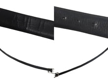 Load image into Gallery viewer, Chrome Hearts クロムハーツ BLT SCRLREC レクタングルスクロール サイズ34 レザーベルト ブラック 美品 中古 4c068292