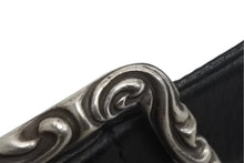 Load image into Gallery viewer, Chrome Hearts クロムハーツ BLT SCRLREC レクタングルスクロール サイズ34 レザーベルト ブラック 美品 中古 4c068292