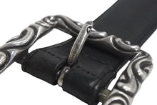 Load image into Gallery viewer, Chrome Hearts クロムハーツ BLT SCRLREC レクタングルスクロール サイズ34 レザーベルト ブラック 美品 中古 4c068292