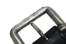 Load image into Gallery viewer, Chrome Hearts クロムハーツ BLT SCRLREC レクタングルスクロール サイズ34 レザーベルト ブラック 美品 中古 4c068292