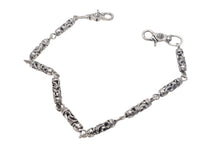 Load image into Gallery viewer, CHROME HEARTS クロムハーツ 9LINK ROLLER LONG-T オールド 2クリップ ロング ローラー ウォレットチェーン 美品 中古 4c068348