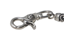 Load image into Gallery viewer, CHROME HEARTS クロムハーツ 9LINK ROLLER LONG-T オールド 2クリップ ロング ローラー ウォレットチェーン 美品 中古 4c068348