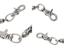 Load image into Gallery viewer, CHROME HEARTS クロムハーツ 9LINK ROLLER LONG-T オールド 2クリップ ロング ローラー ウォレットチェーン 美品 中古 4c068348