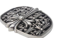 Load image into Gallery viewer, CHROME HEARTS クロムハーツ BUCKL CEMETERY1.5 セメタリークロス バックル シルバー925 重量294g .925 2003 刻印 美品 中古 4c068349
