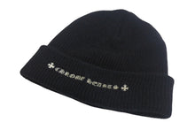 Load image into Gallery viewer, CHROME HEARTS クロムハーツ WOOL WATCH CAP CHプラス 刺繍 ニットキャップ サイズOS ウール 2238-304-4100 ブラック 美品 中古 4c068350