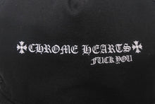 Load image into Gallery viewer, CHROME HEARTS クロムハーツ トラッカー FUCK YOU キャップ ブラック メッシュ コットン CHプラス ロゴ 帽子 小物 サイズOS 美品 中古 4c068417