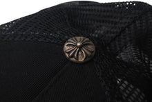 Load image into Gallery viewer, CHROME HEARTS クロムハーツ トラッカー FUCK YOU キャップ ブラック メッシュ コットン CHプラス ロゴ 帽子 小物 サイズOS 美品 中古 4c068417