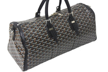 Load image into Gallery viewer, GOYARD ゴヤール クロワジュール45 ボストンバッグ トラベルバッグ ブラック PVC レザー シルバー金具 美品 中古 4c068421